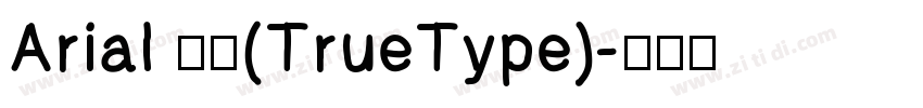 Arial 粗体(TrueType)字体转换